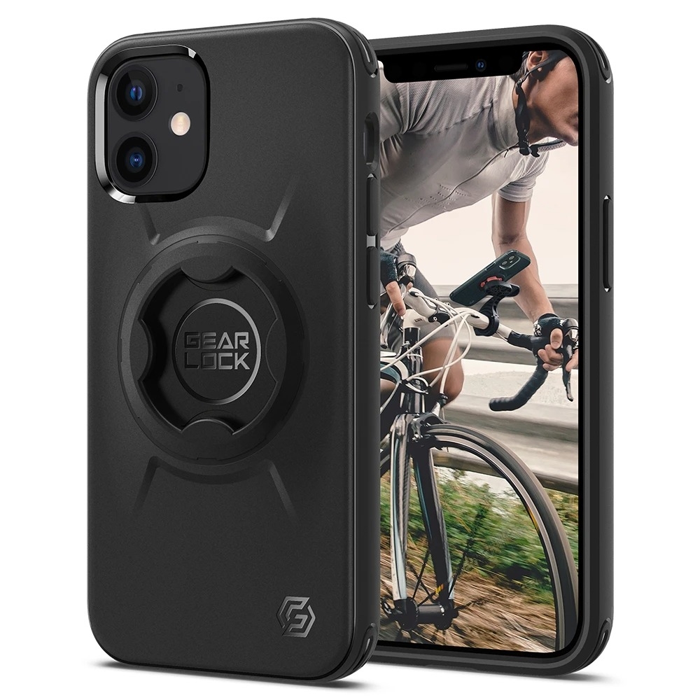 

Спортивный чехол Spigen для iPhone 12 Mini - Bike Mount GCF132 - Чёрный - ACS01589, Черный, Spigen iPhone 12 Mini Bike Mount & Gearlock