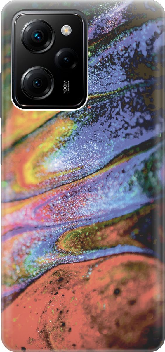 

Чехол на Poco X5 Pro 5G "Разноцветный песок", Красный;синий, 158244
