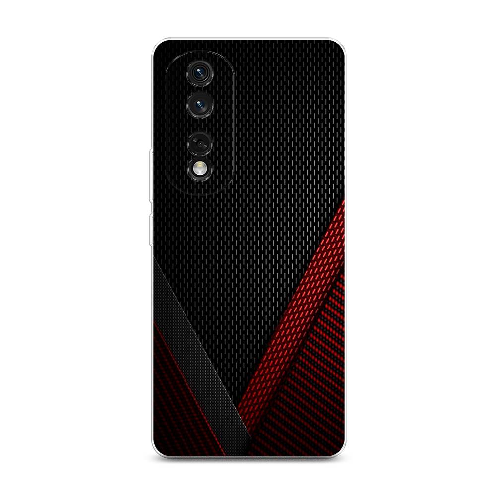 

Чехол Awog на Honor 80 Pro "Красный карбон", Черный;красный, 6120450-3
