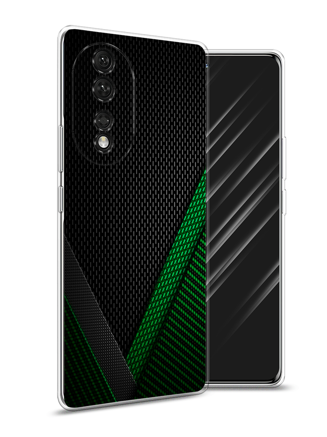 

Чехол Awog на Honor 80 Pro "Зеленый карбон", Черный;зеленый, 6120450-3