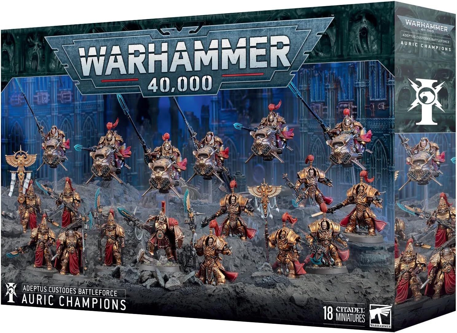 

Миниатюра Games Workshop Adeptus Custodes Battle Force: Auric Champions, 01-20