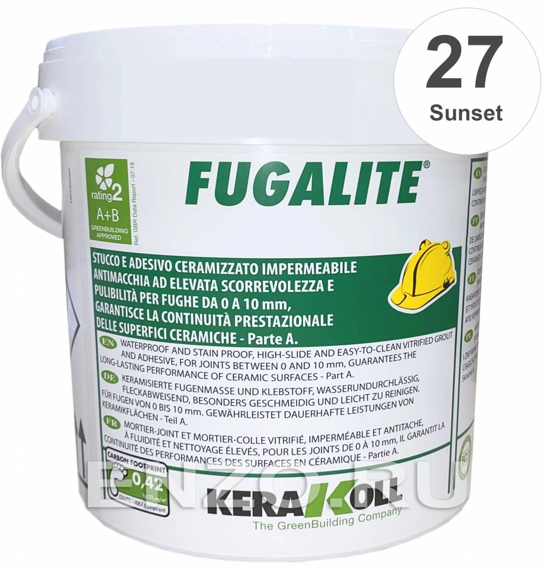 Затирка эпоксидная Kerakoll FUGALITE ECO, цвет 27 Sunset (коралл) 3 кг