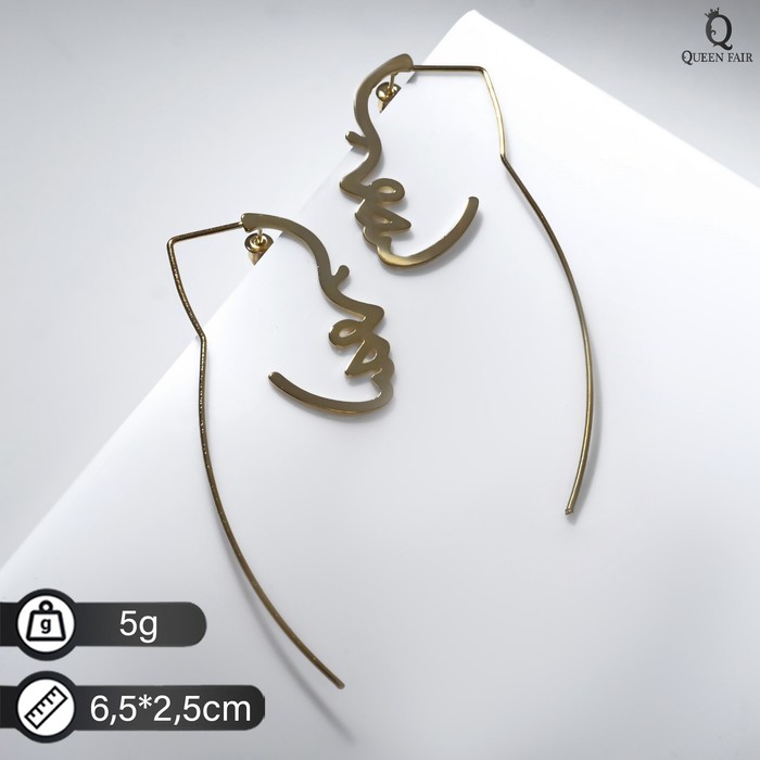 

Серьги из бижутерного сплава Queen Fair 4736272, без вставки