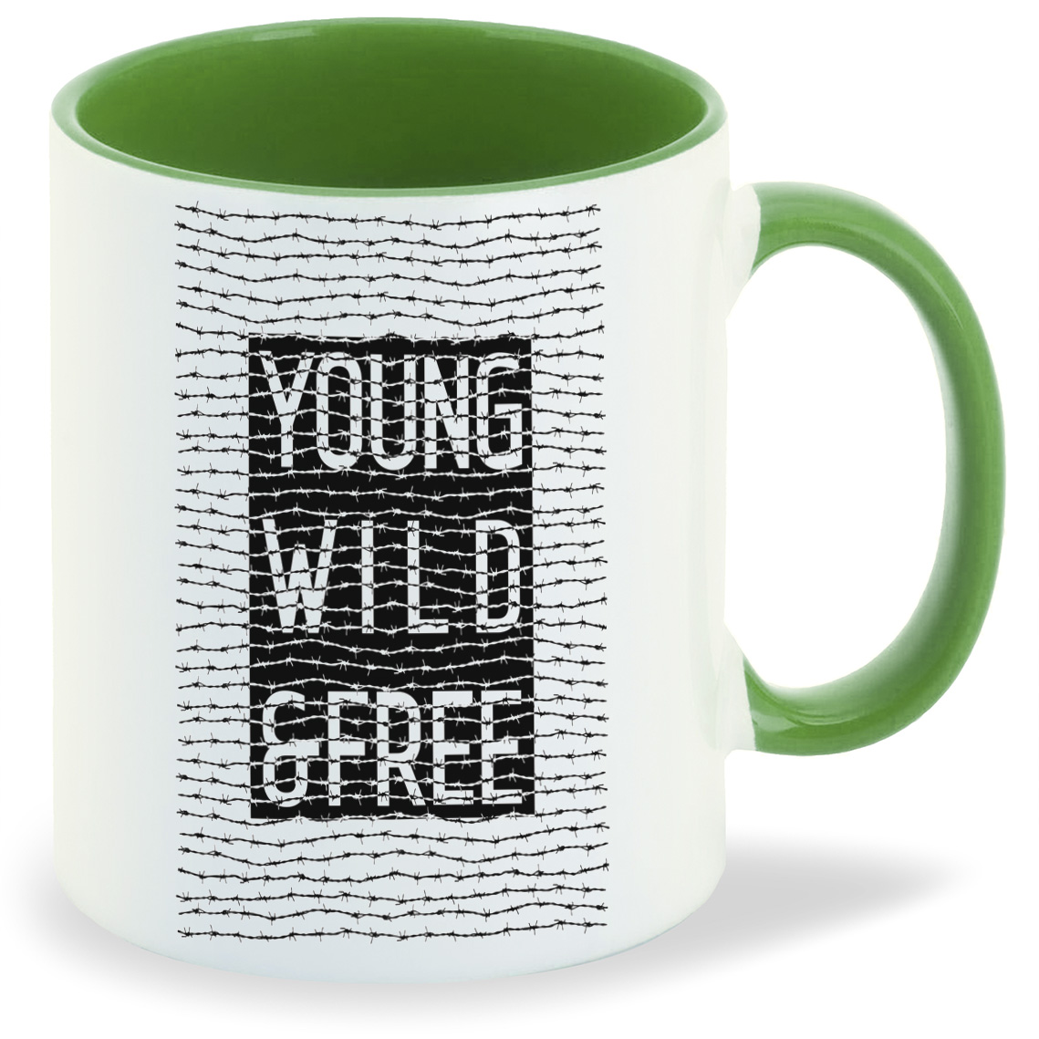 

Кружка CoolPodarok Young wild and free, Young wild and free