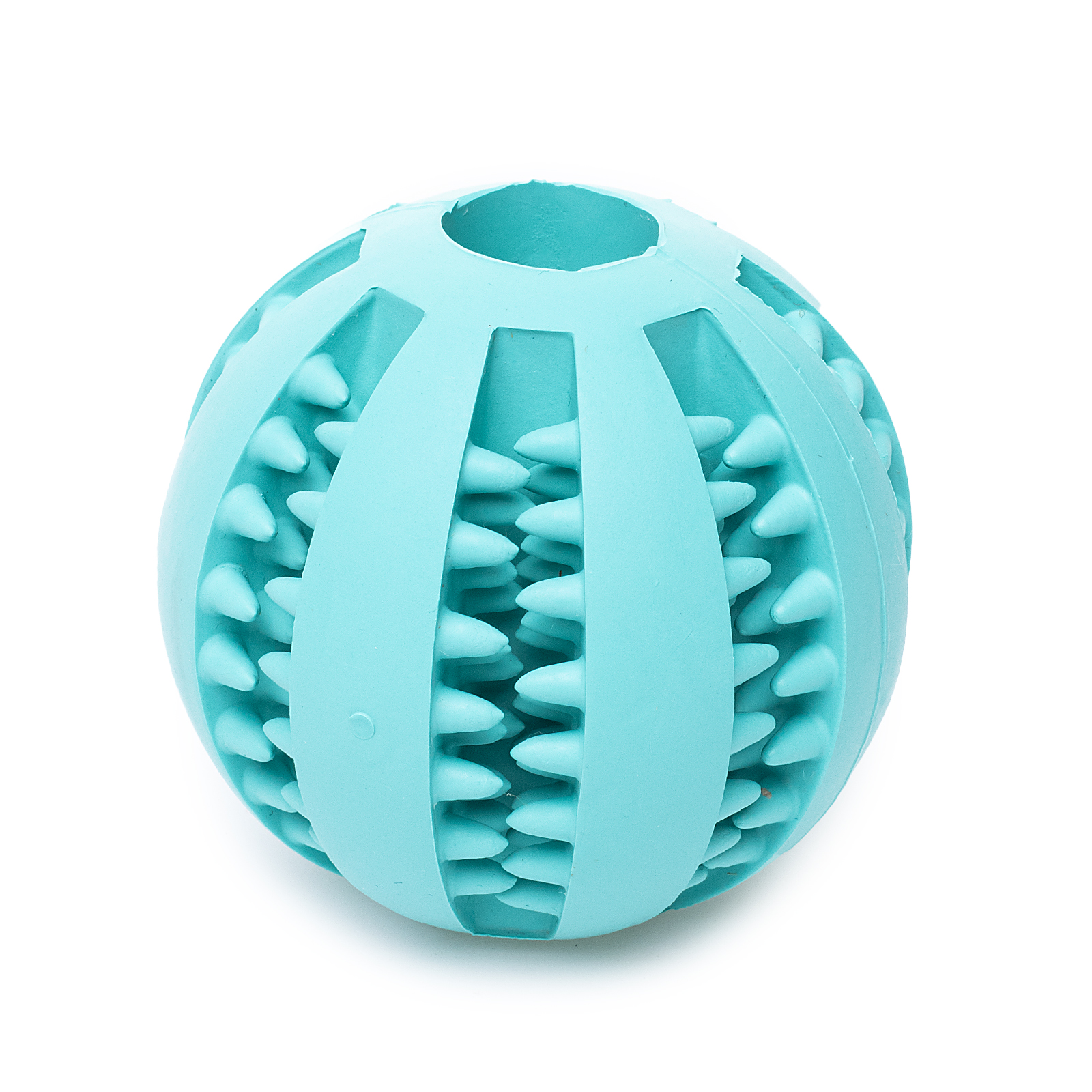 Игрушка для собак резиновая DUVO+ Мяч зубочистик, мятная, 5см