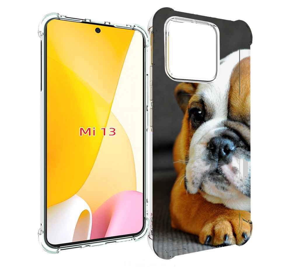 

Чехол MyPads англиискии бульдор для Xiaomi 13, Прозрачный, Tocco