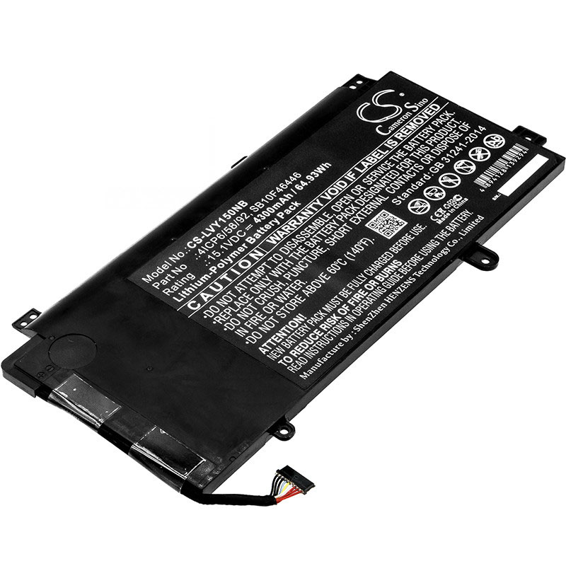 

Аккумуляторная батарея CameronSino CS-LVY150NB для ноутбука Lenovo ThinkPad Yoga 15 Series
