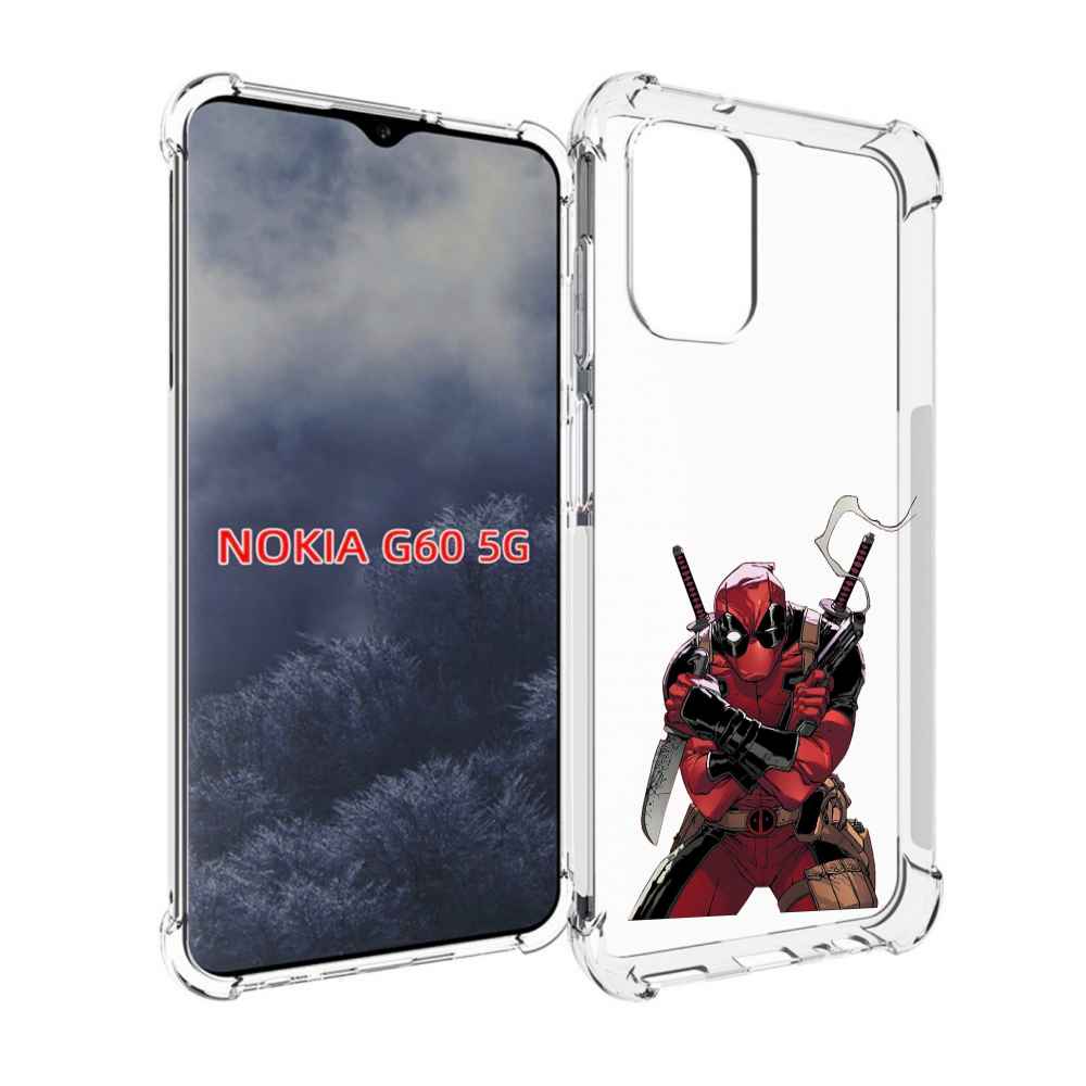 

Чехол MyPads дедпул-подмигивает для Nokia G60 5G, Прозрачный, Tocco