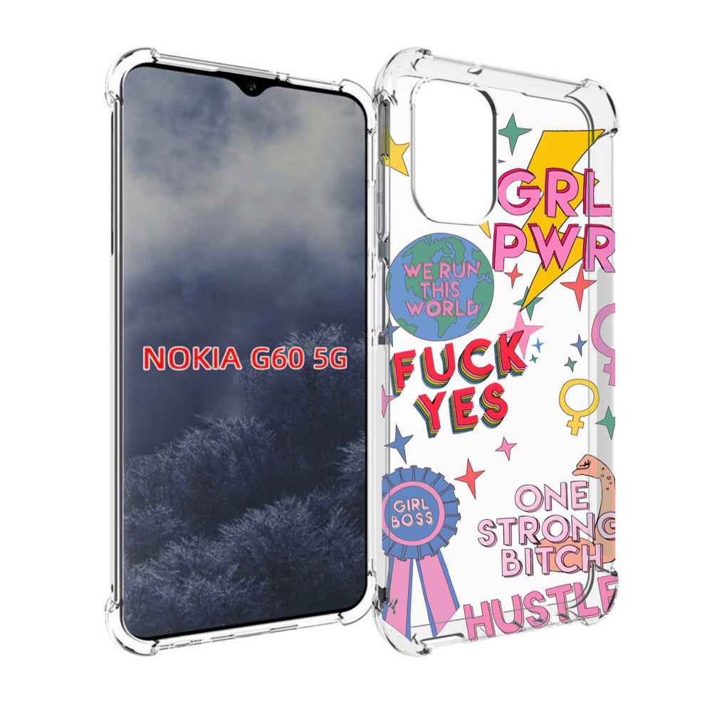 

Чехол MyPads девушки-боссы женский для Nokia G60 5G, Прозрачный, Tocco