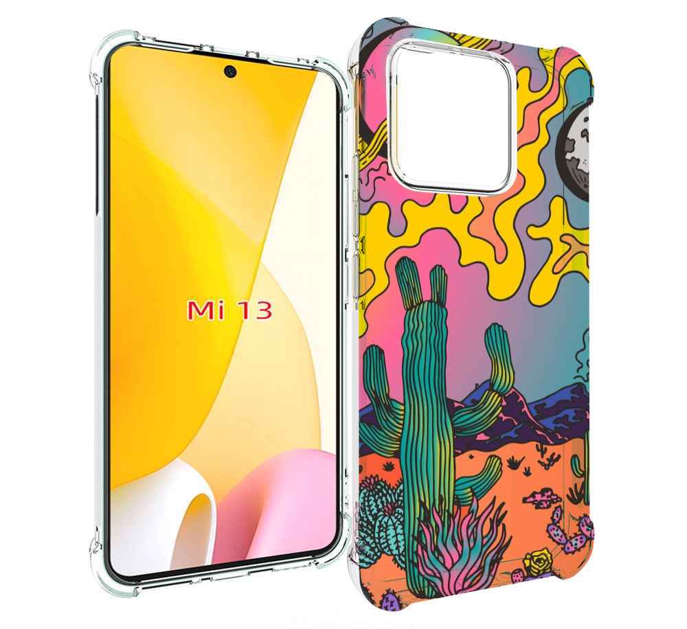 

Чехол MyPads акварельные рисунки для Xiaomi 13, Прозрачный, Tocco