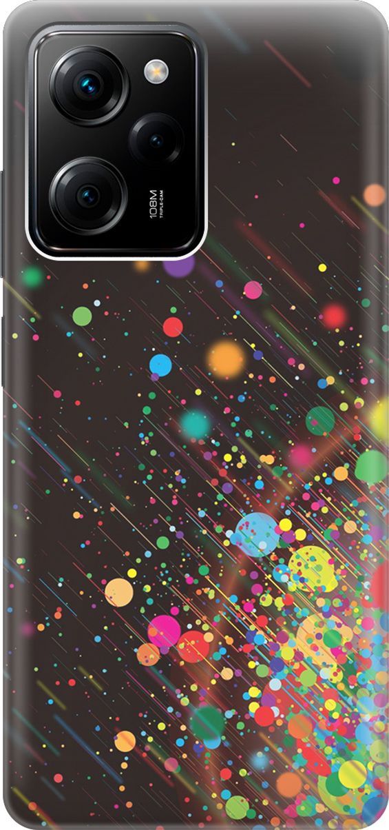 

Чехол на Poco X5 Pro 5G "Яркое настроение", Зеленый;красный, 158244