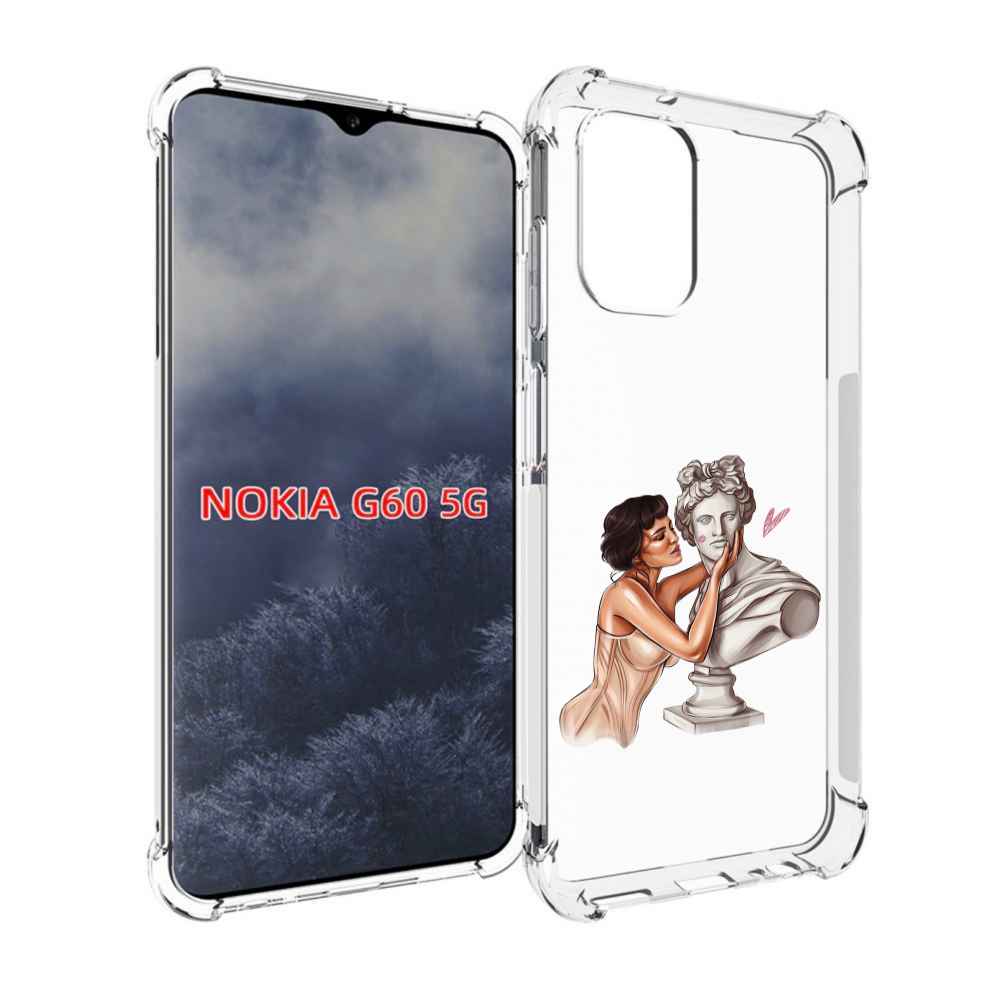 

Чехол MyPads девушка-со-статуей женский для Nokia G60 5G, Прозрачный, Tocco