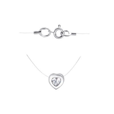 

Колье из серебра 40 см Эстет 01Л151611, фианит, 01Л151611