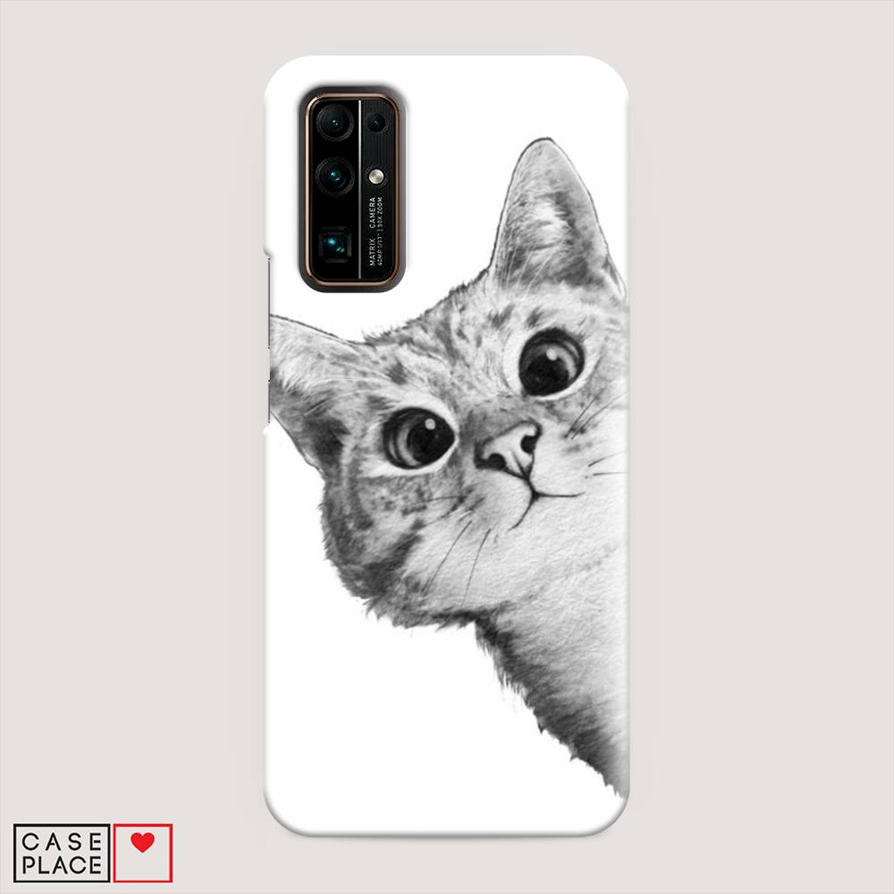 

Чехол Awog "Кот рисунок черно-белый" для Honor 30