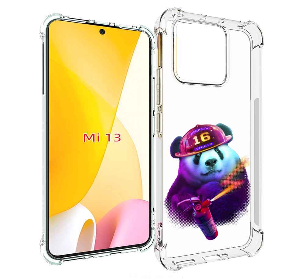 

Чехол MyPads Яркая панда детский для Xiaomi 13, Прозрачный, Tocco