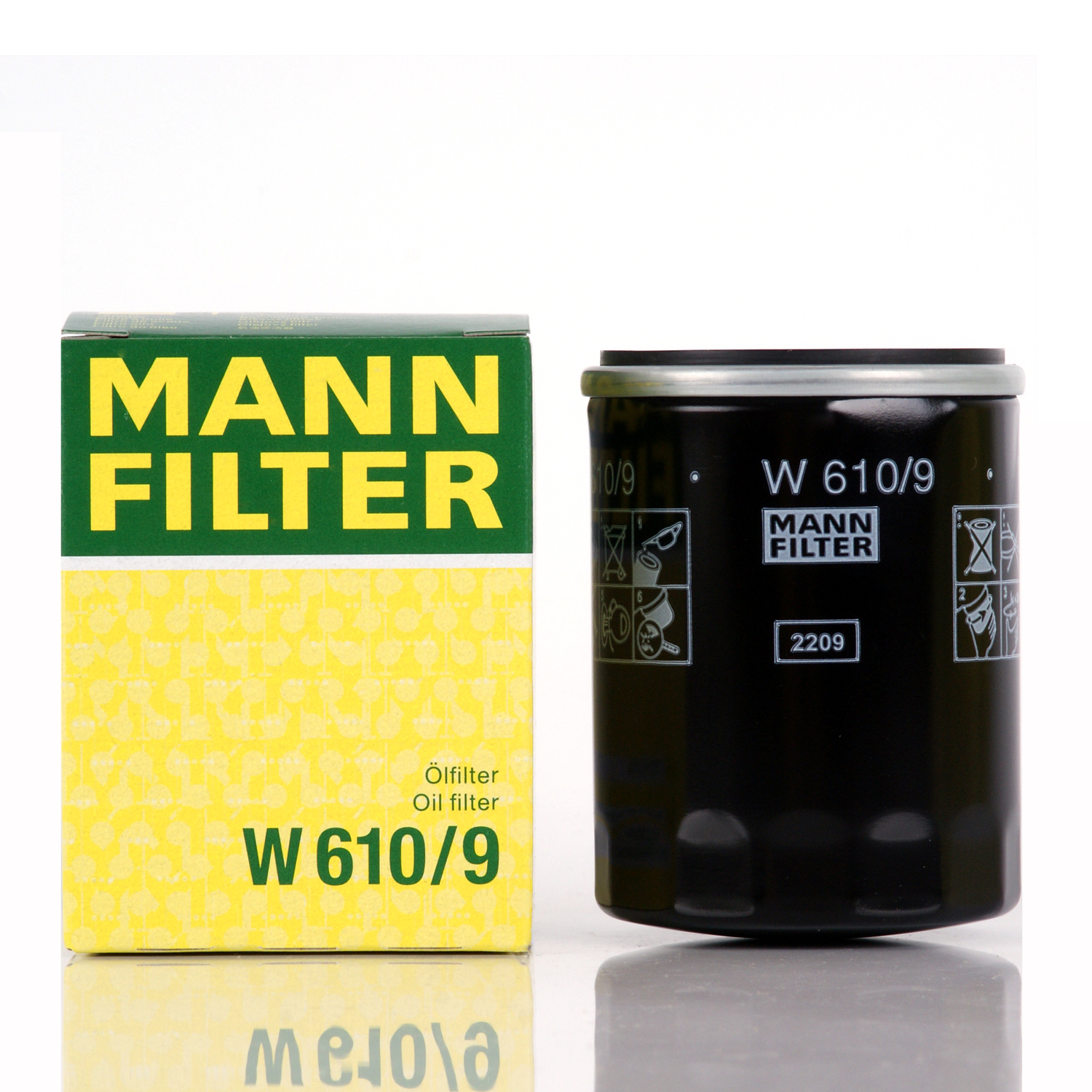 Фильтр масляный двигателя MANNHUMMELL FILTER арт. W 610/9