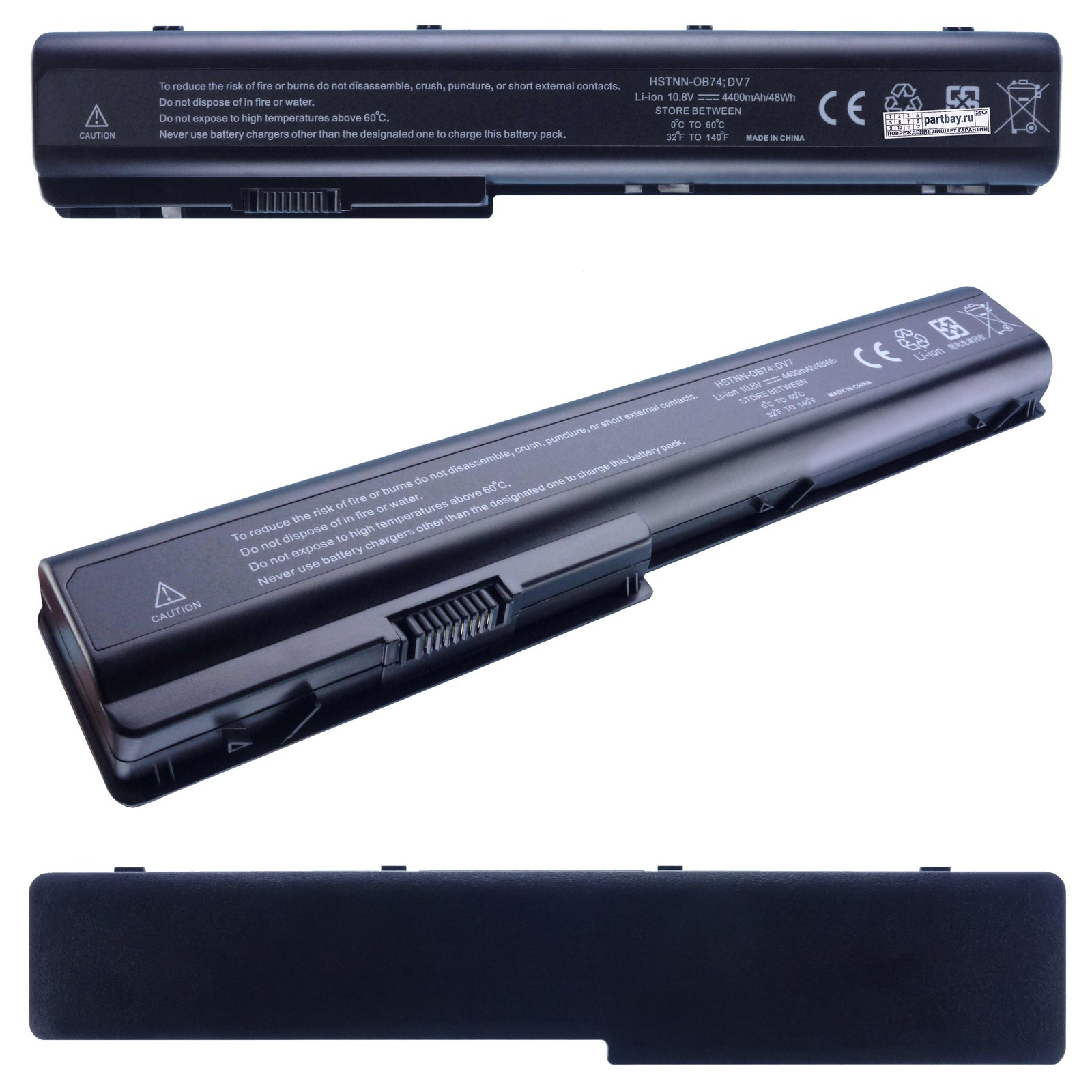 

Аккумулятор для HP Pavilion dv7-3178ca 10.8V 4400mAh 48Wh
