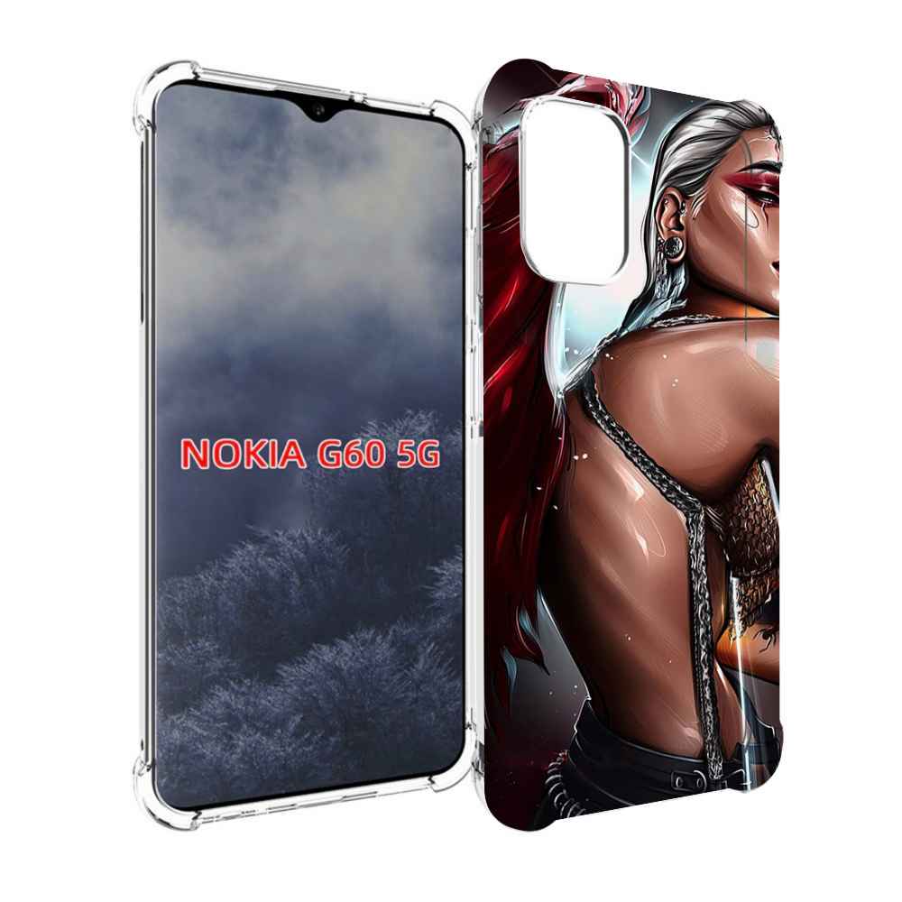

Чехол MyPads девушка-с-крыльями женский для Nokia G60 5G, Прозрачный, Tocco