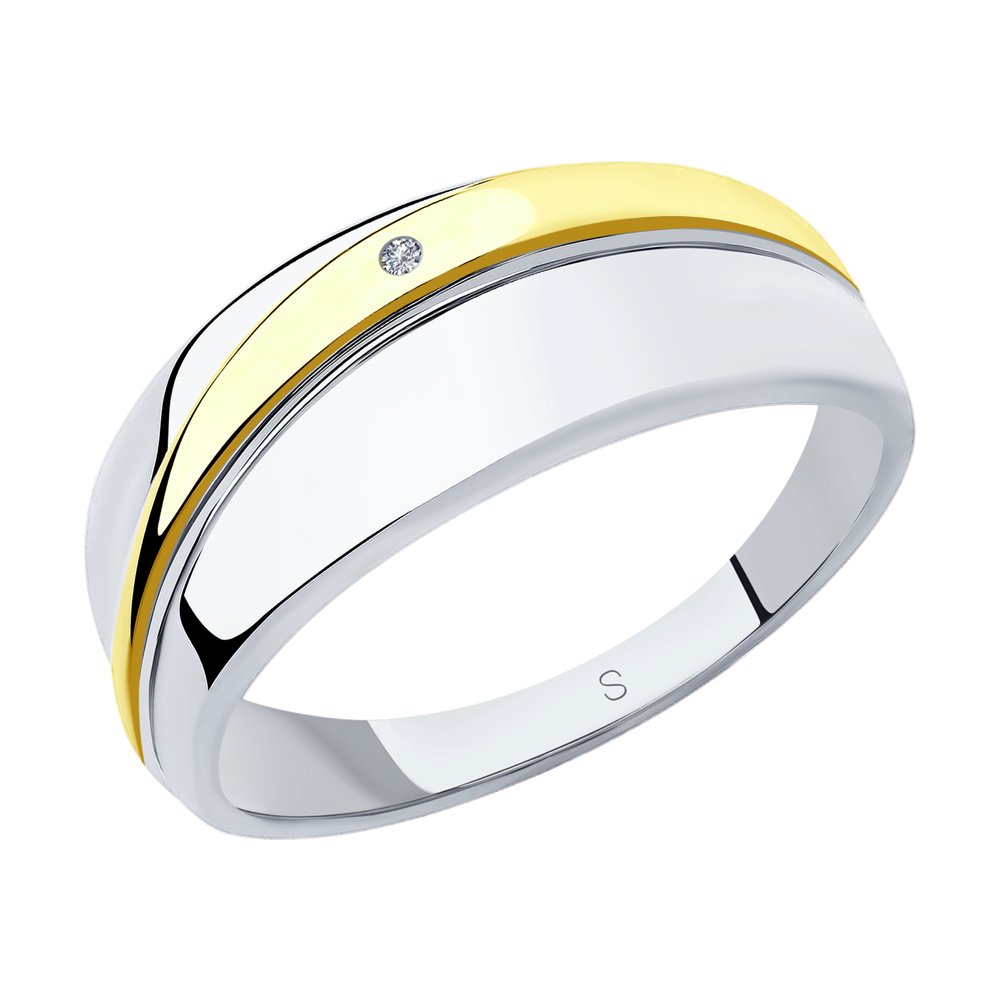 

Кольцо из серебра р. , SOKOLOV 87010030, бриллиант, 87010030