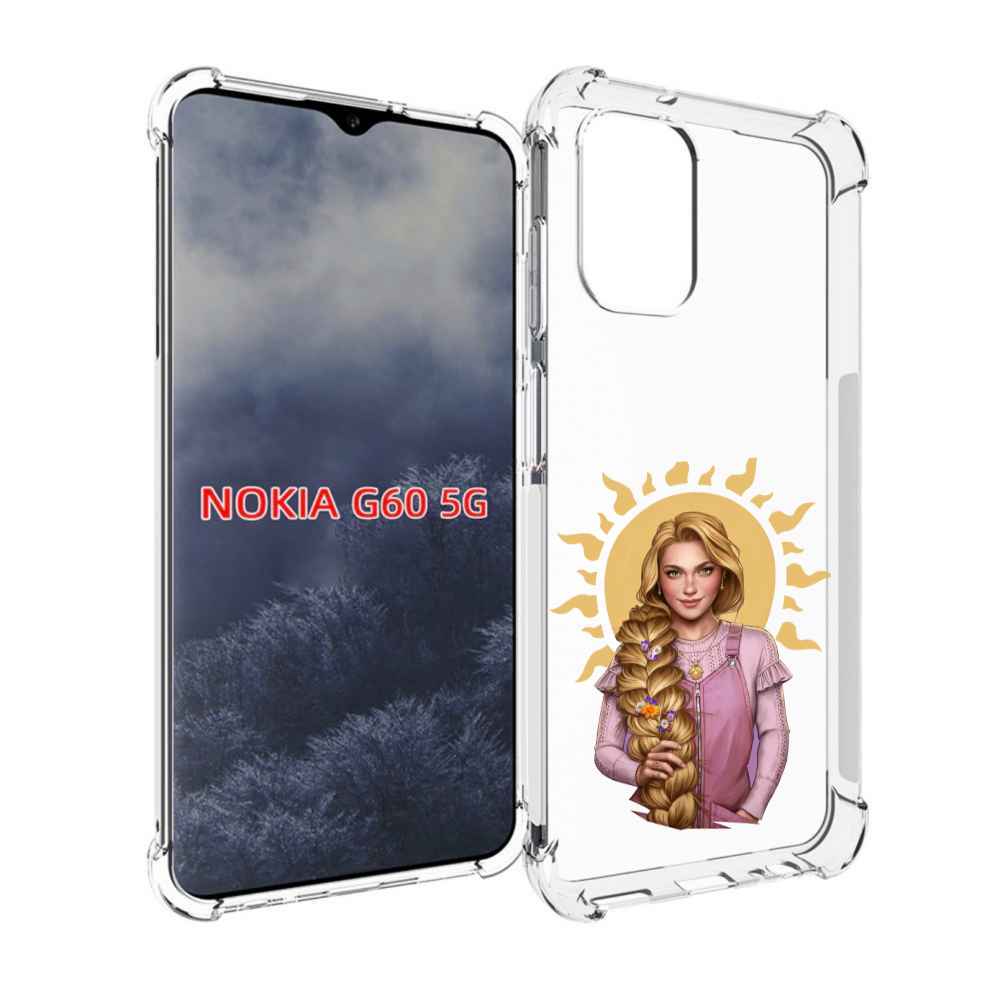 

Чехол MyPads девушка-с-большой-косой для Nokia G60 5G, Прозрачный, Tocco