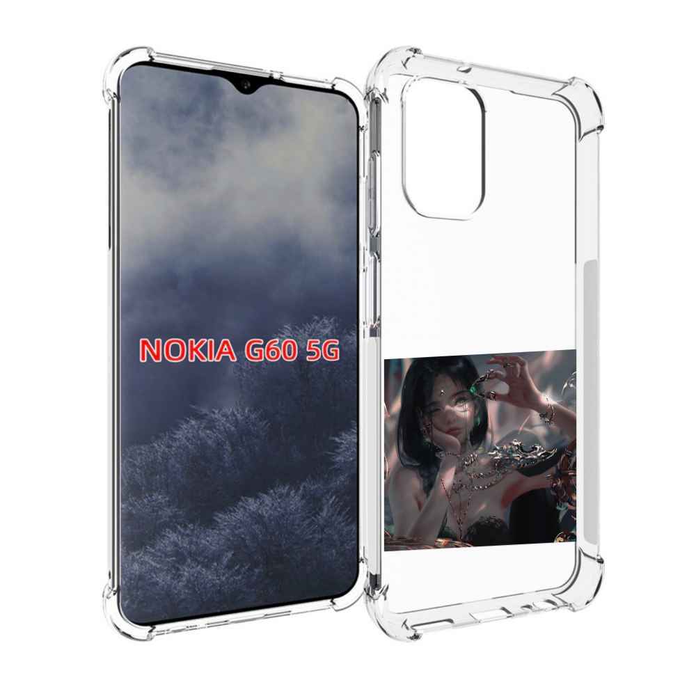 

Чехол MyPads девушка-с-алмазом для Nokia G60 5G, Прозрачный, Tocco