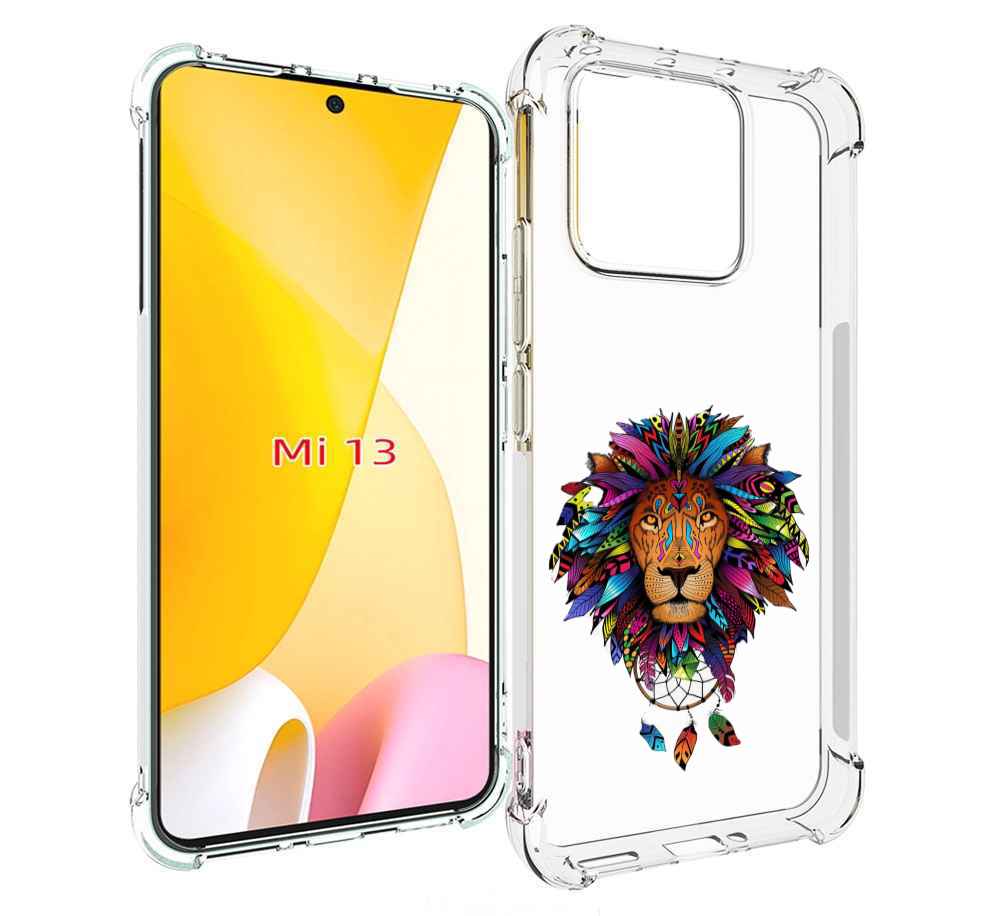 

Чехол MyPads Тотемный Лев для Xiaomi 13, Прозрачный, Tocco