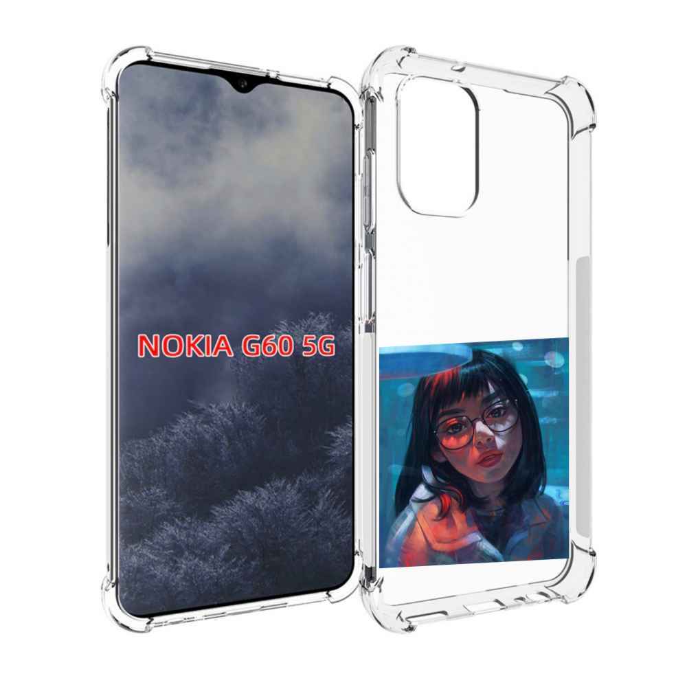 

Чехол MyPads девушка-под-красным-светом для Nokia G60 5G, Прозрачный, Tocco