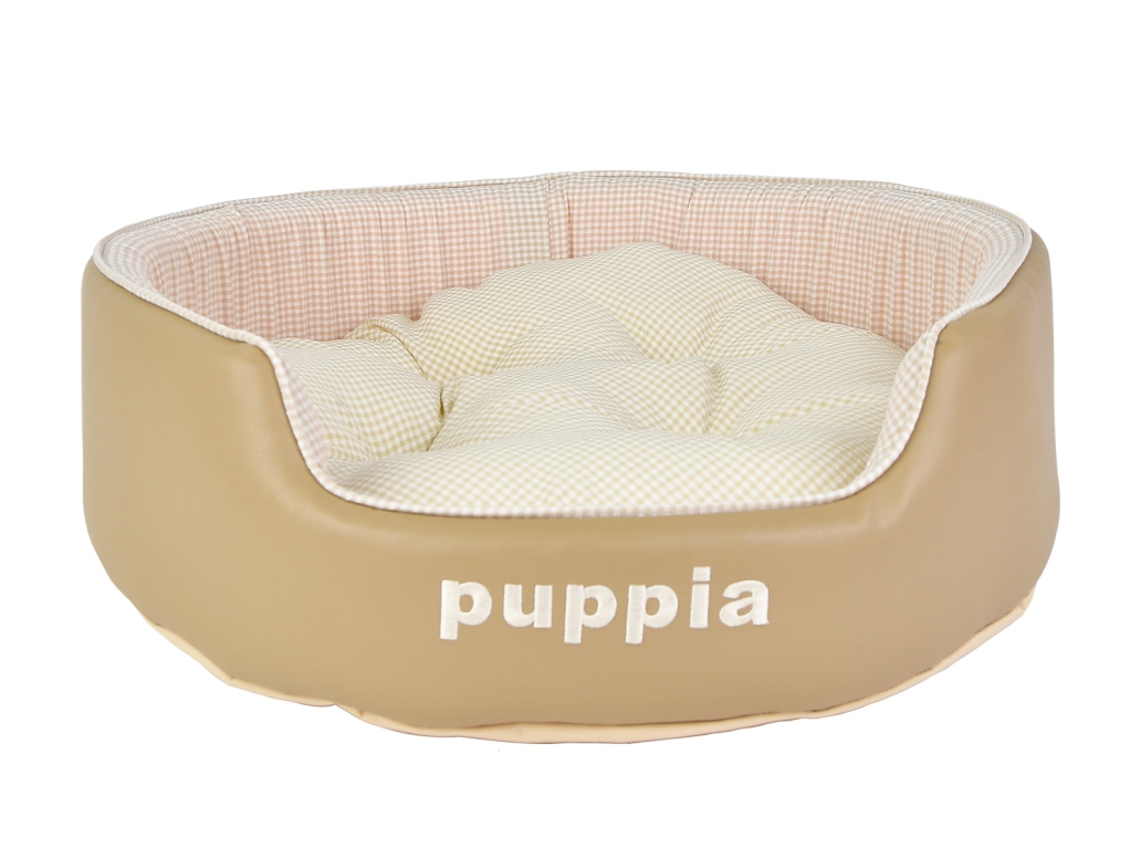 Лежак для собак круглый PUPPIA Antique, бежевый, 52х17см