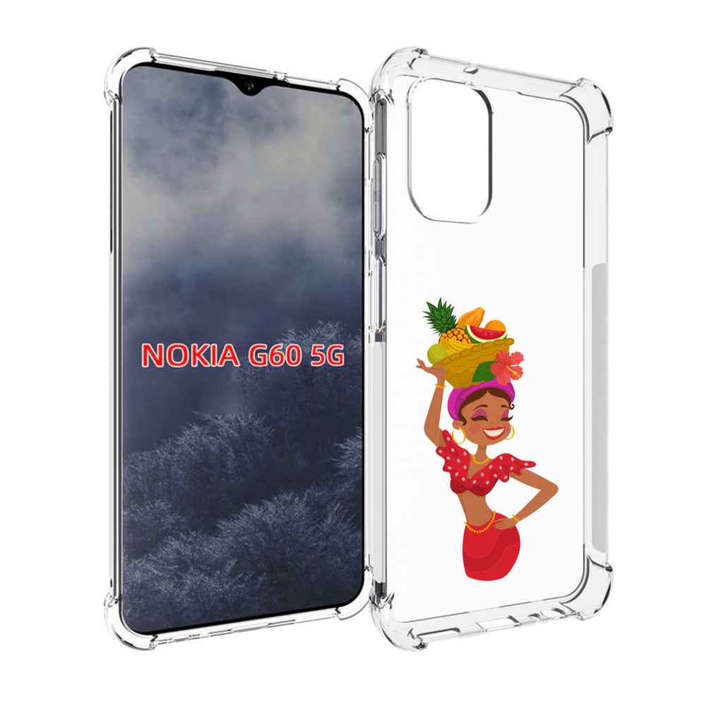 

Чехол MyPads девушка-мулатка для Nokia G60 5G, Прозрачный, Tocco