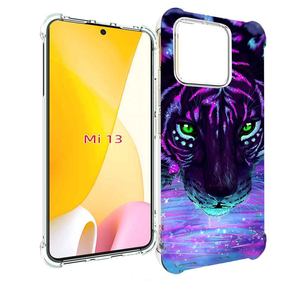 

Чехол MyPads Тигр-неон для Xiaomi 13, Прозрачный, Tocco