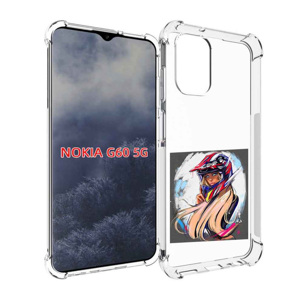 

Чехол MyPads девушка-в-шлеме для Nokia G60 5G, Прозрачный, Tocco
