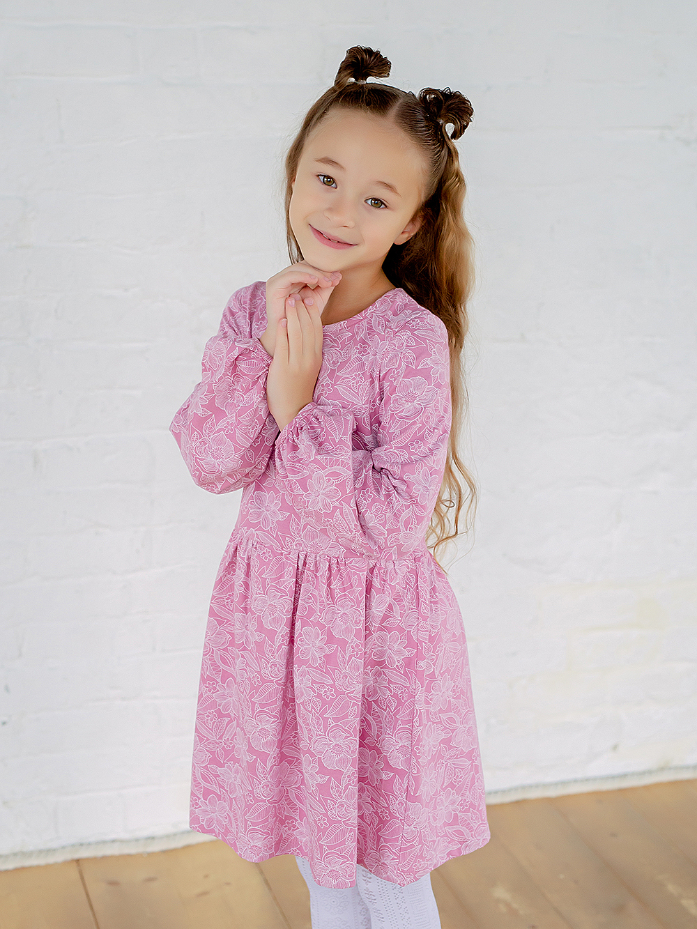 Платье детское SOVALINA 51910286, розовый, 128