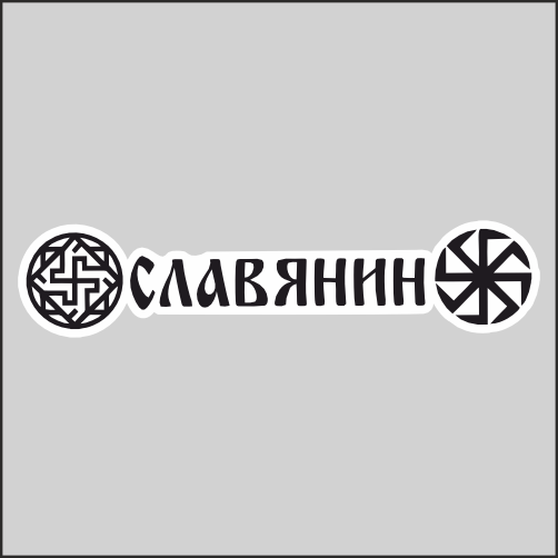 

Наклейка Наклейки за Копейки Славянин Звезда Руси 20х4см, ННН-2731