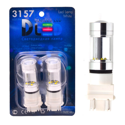 

Светодиодная автомобильная лампа P27/7W - T25 - 3157 - 8 CREE (Комплект 2 лампы.), P27/7W - T25 - 3157 - 8 CREE
