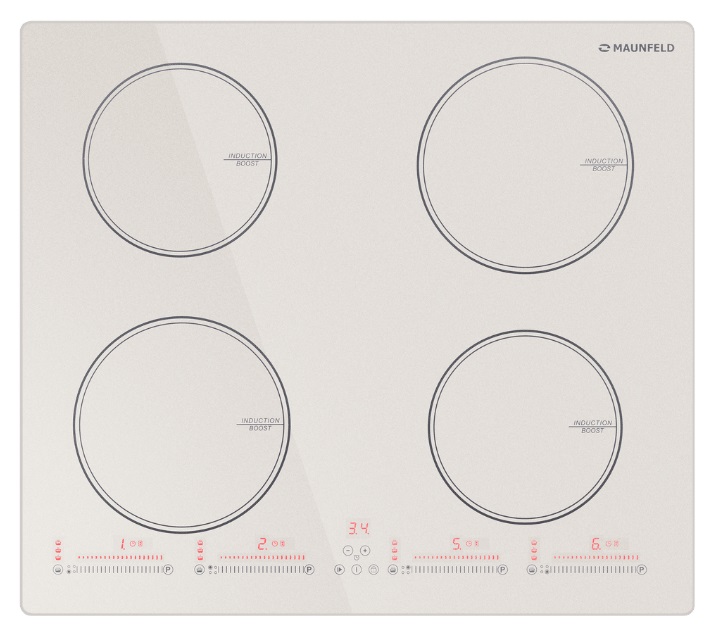 

Встраиваемая варочная панель индукционная MAUNFELD CVI594SBG бежевый, CVI594SBG