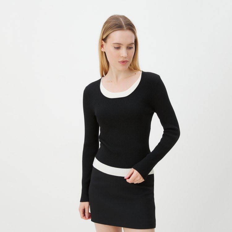 

Джемпер женский Maison David 6W2319 черный XL, 6W2319