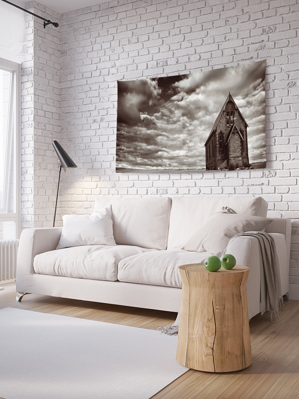 

Горизонтальное фотопанно JoyArty Одинокое строение, из ткани, 100х150 см