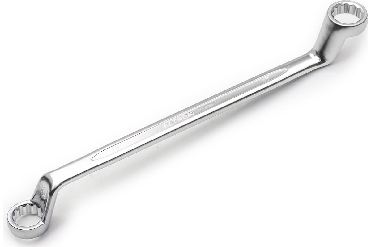 Ключ накидной изогнутый на 75 градусов, 16х17 мм