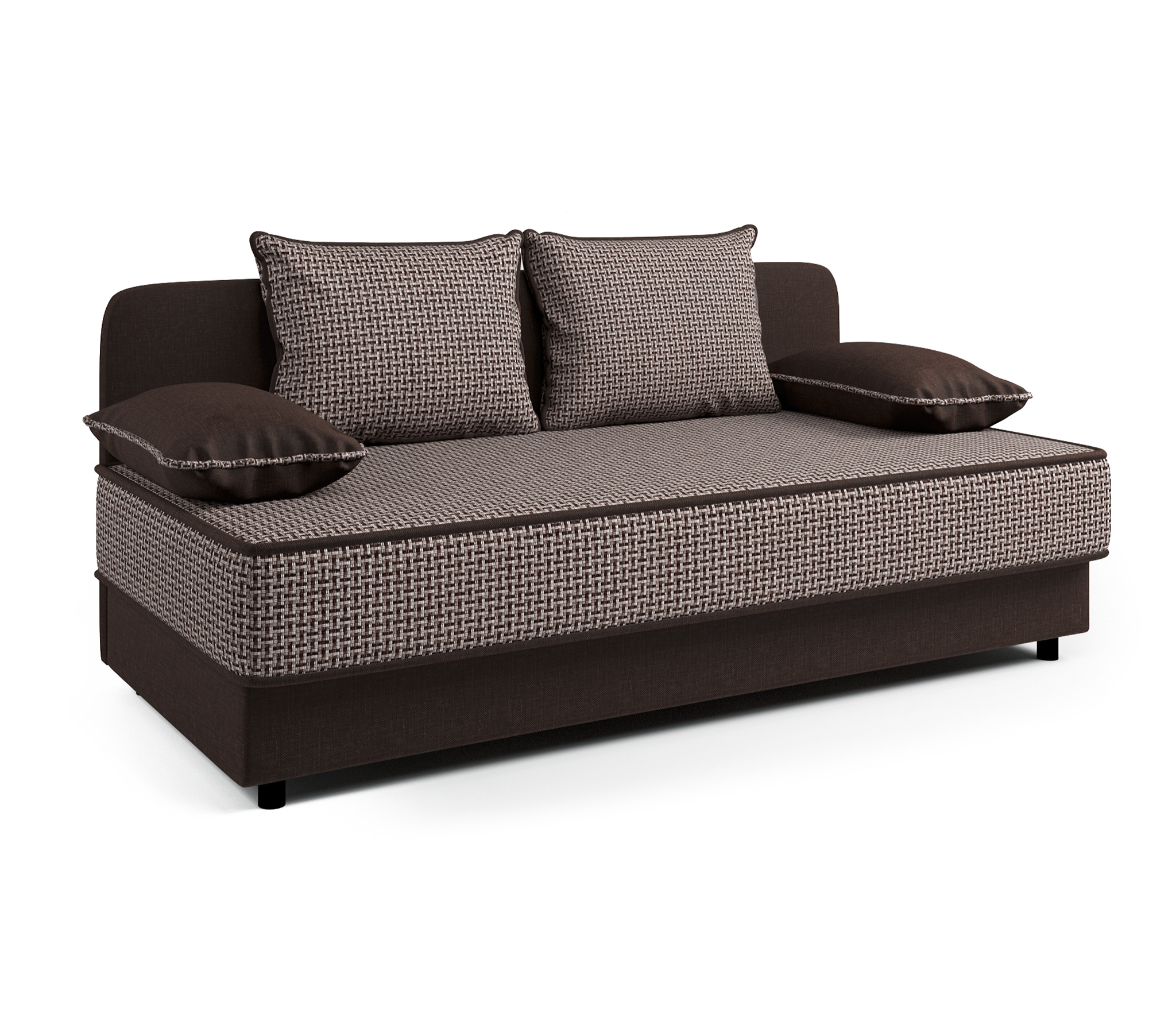 

Кушетка Шарм-Дизайн Прима рогожка шоколад и Корфу, Прима