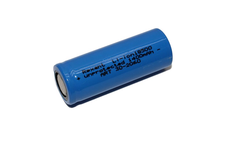 

Аккумулятор Li-ion Rexant, 18500 unprotected, 1400 мАч, 3.7 В {30-2060} 1 шт