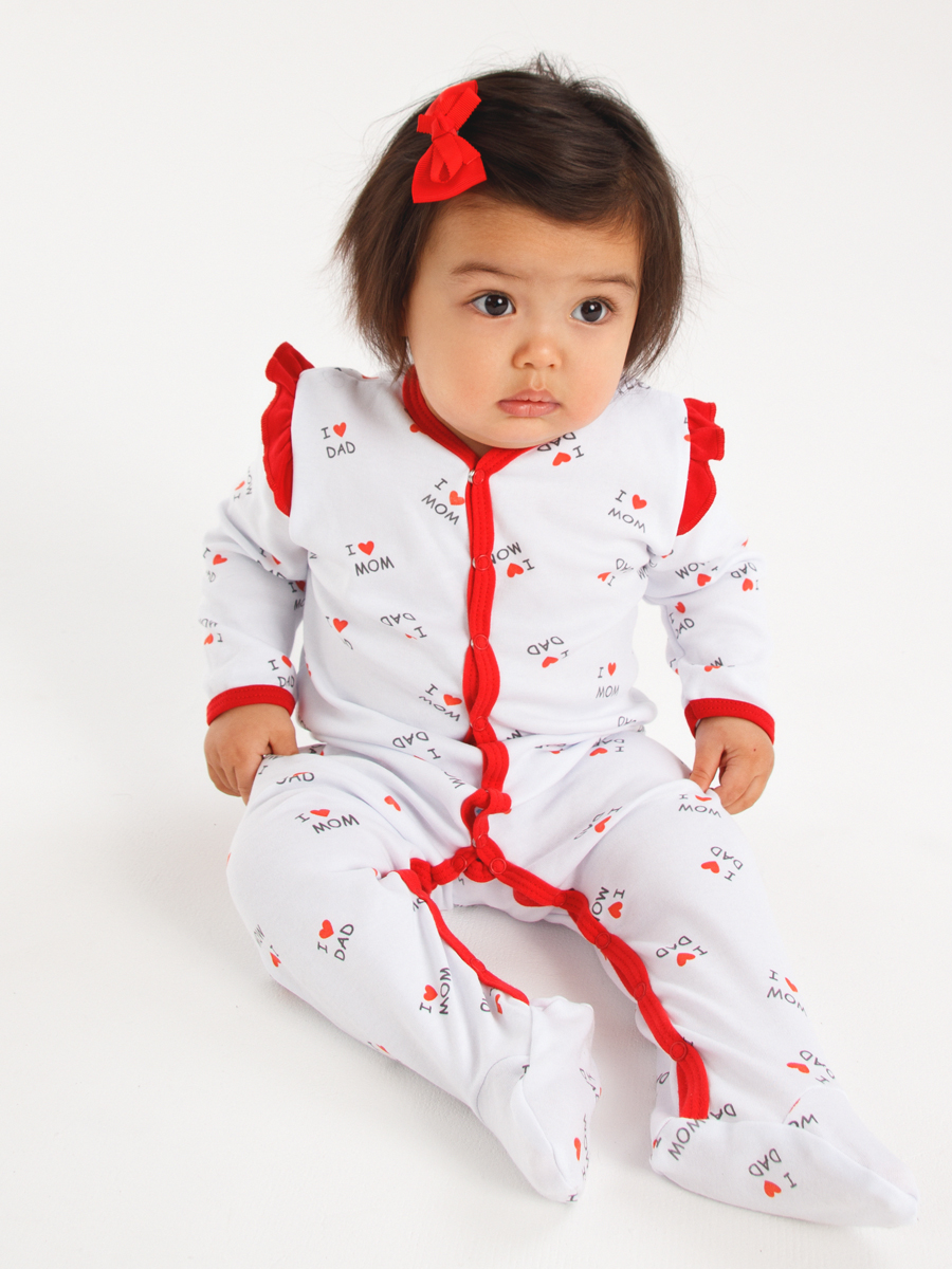 

Комбинезон для девочек КотМарКот 6010968 белый размер 68, 6010968