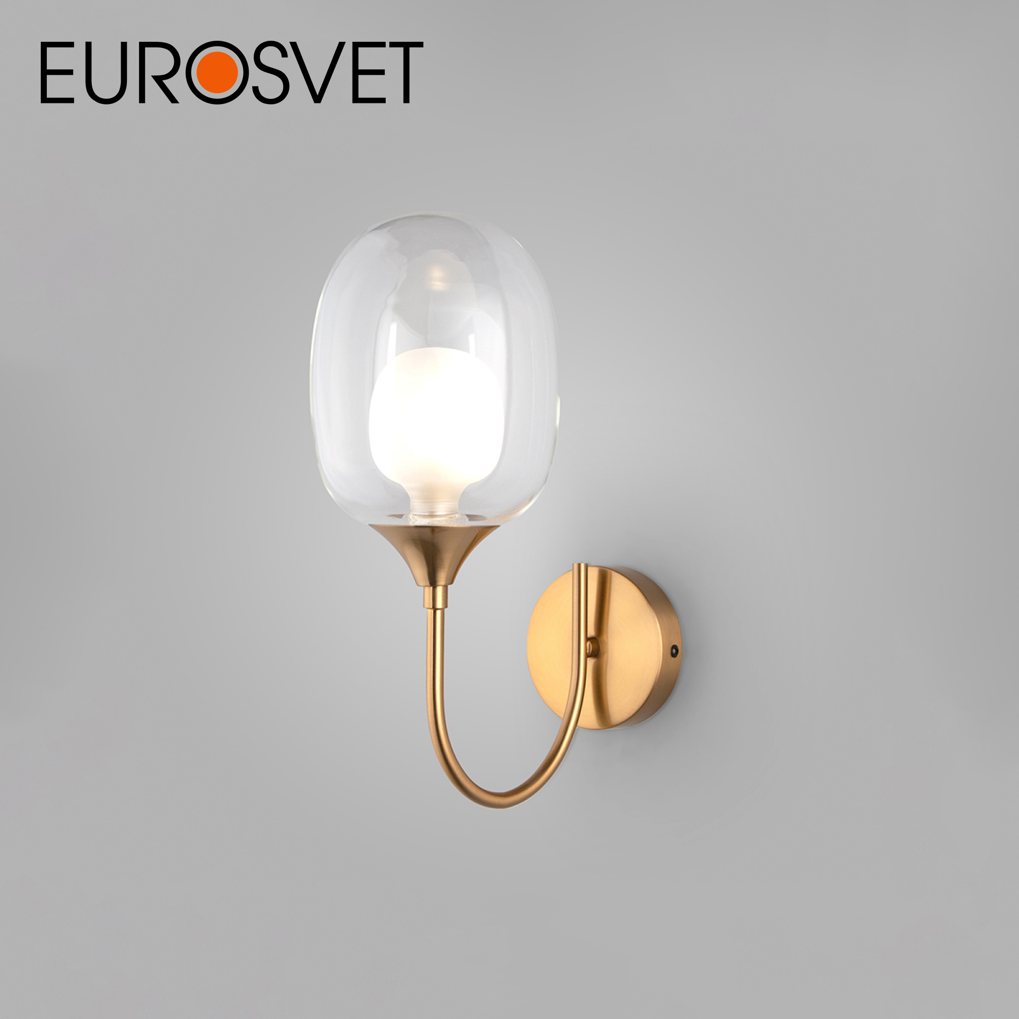 Настенный светильник Eurosvet Spritz 70218/1 G9 латунь без выключателя