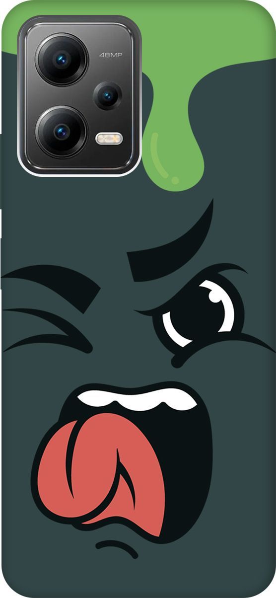 

Чехол на Poco X5 5G "Nasty Face" зеленый, Зеленый;белый, 158243