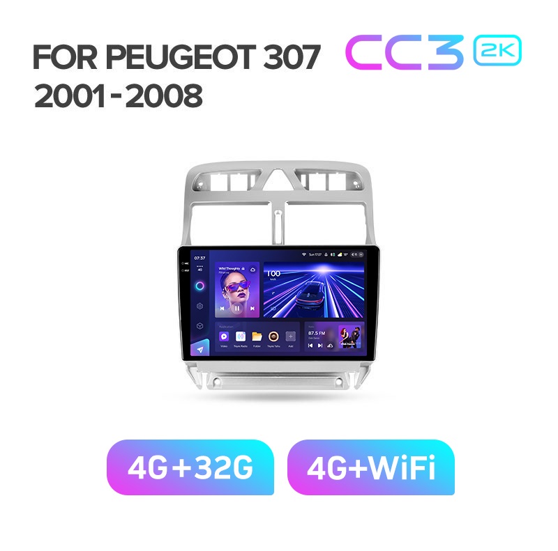 Магнитола TEYES PEUGEOT 307 2001-2008 г CC3 2K 432ГБ 3389000₽