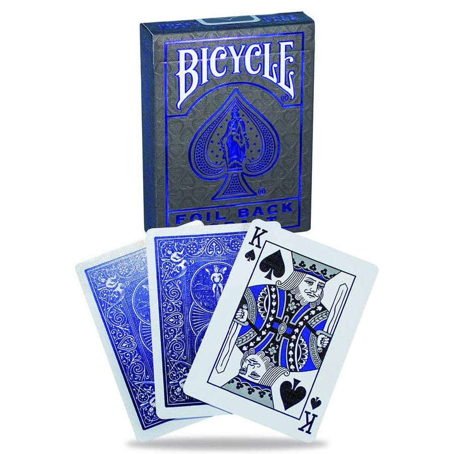 фото Игральные карты bicycle metalluxe foil back cobalt / фольгированный стиль, синие