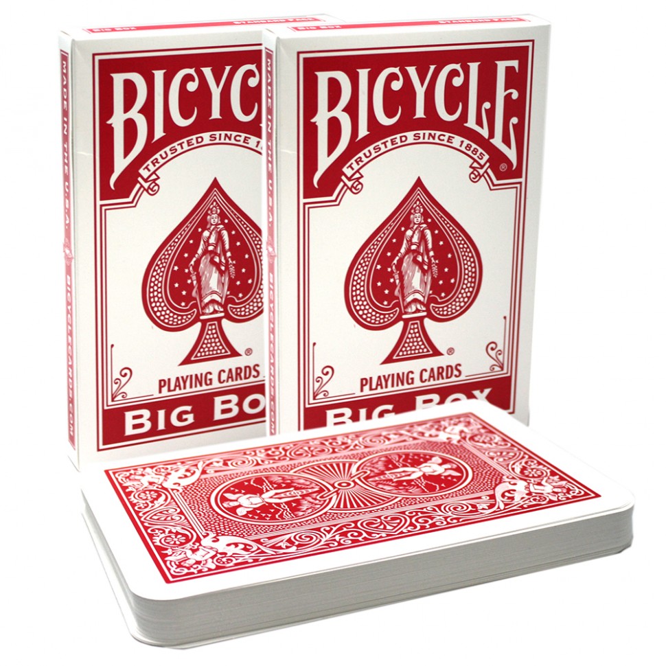 Игральные карты Bicycle Big Box / Гигантские, красные Bicycle Big Box / Гигантские – красные