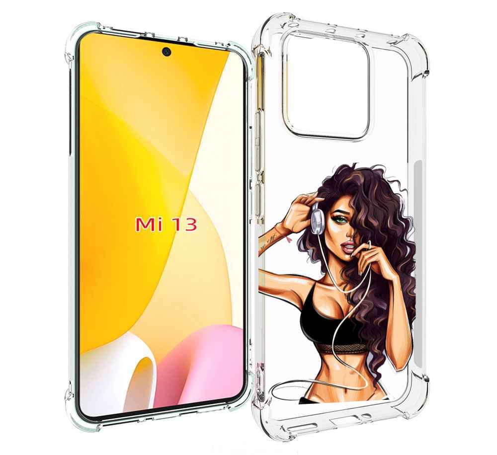

Чехол MyPads Спортивная-девушка женский для Xiaomi 13, Прозрачный, Tocco