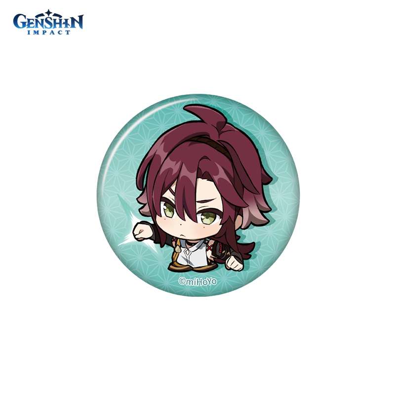 Значок Genshin Impact Chibi Expressions Shikanoin Heizou