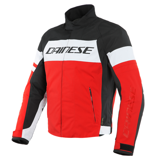 фото Куртка текстильная dainese saetta d-dry white/lava-red/black (р.60)