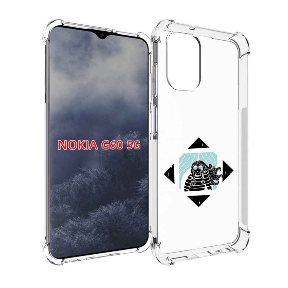 

Чехол MyPads девушка-в-квадратике для Nokia G60 5G, Прозрачный, Tocco